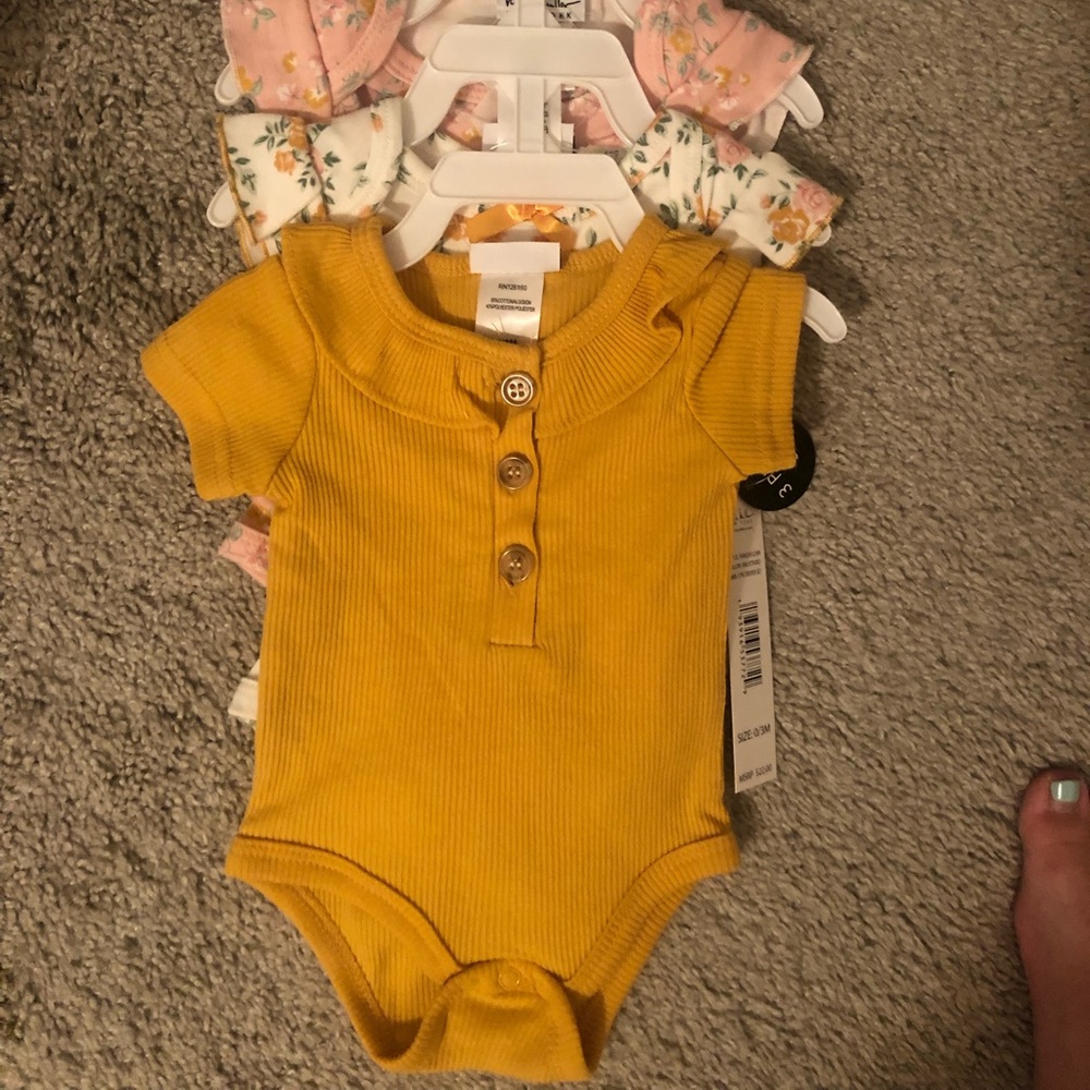 NWT Brand New Three Pack baby girl outfits